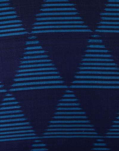 Blue Silk Woven Ikat Cushion Cover 40X40 Blue Silk Woven Ikat Cushion Cover 40X40