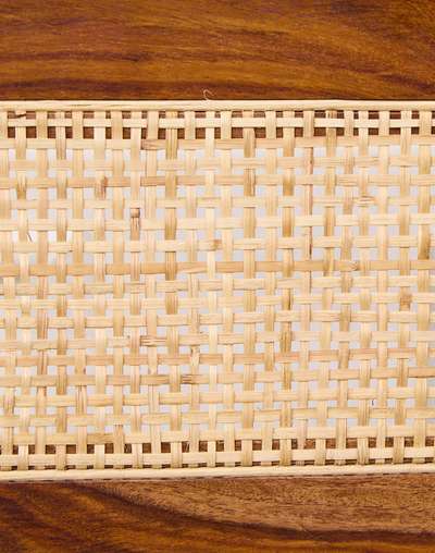 Natural Wood Bench Upholestered - 3 Seater Natural Wood Bench Upholestered - 3 Seater
