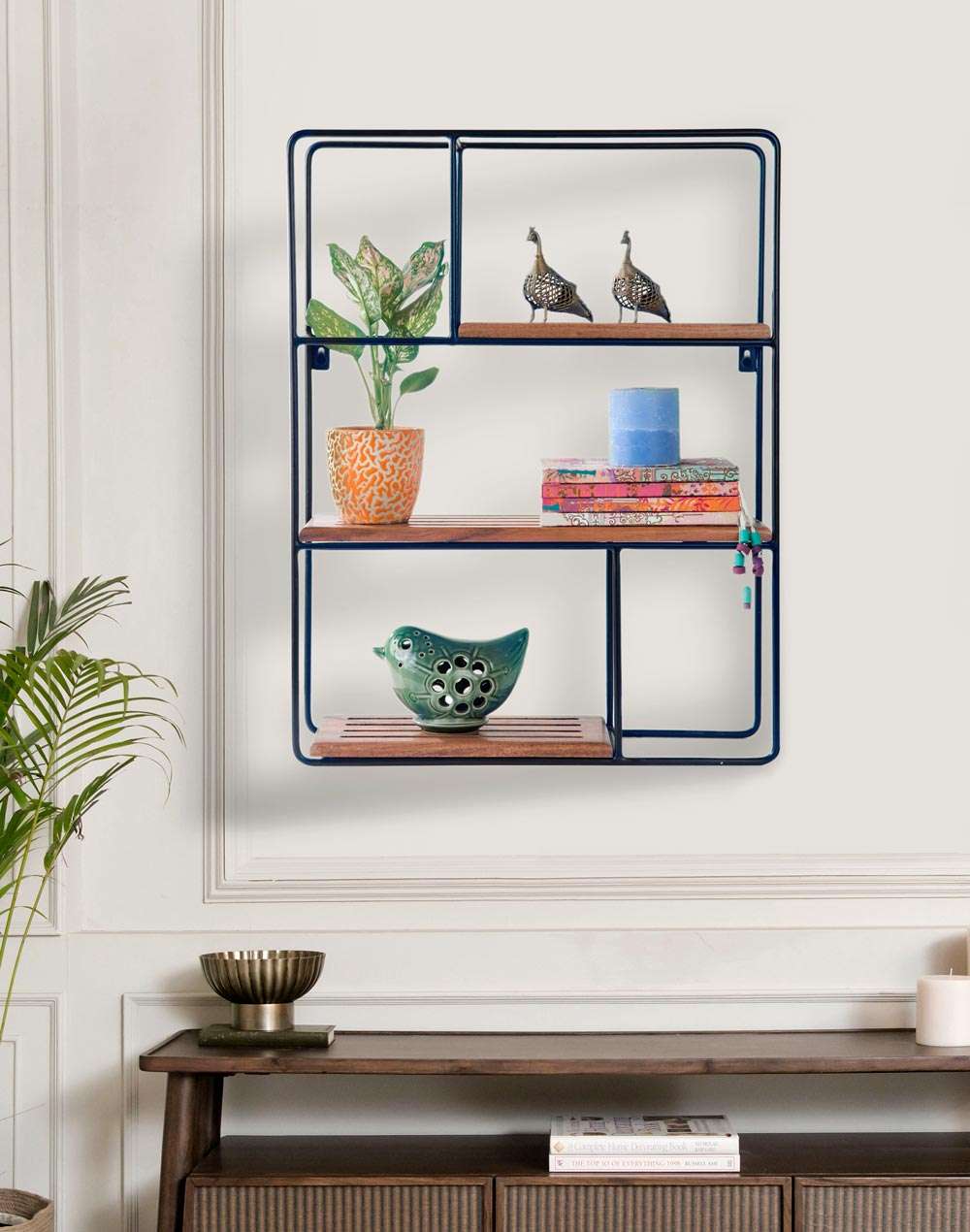 Square Wall Racks Buy Grid Wall Rack Online at Fabindia | 20241379