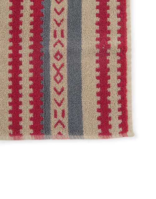 Red Haseena Cotton Pile Towel Set | Set of 2 Red Haseena Cotton Pile Towel Set | Set of 2