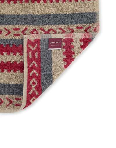 Red Haseena Cotton Pile Towel Set | Set of 2 Red Haseena Cotton Pile Towel Set | Set of 2