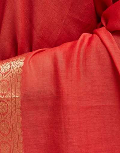 Red Cotton Silk Woven Dupatta Red Cotton Silk Woven Dupatta