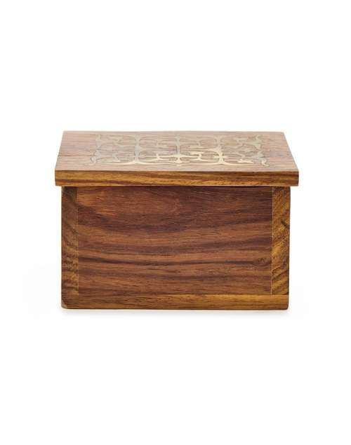 Brass Wood Inlay Nurvi Utility Box Brass Wood Inlay Nurvi Utility Box