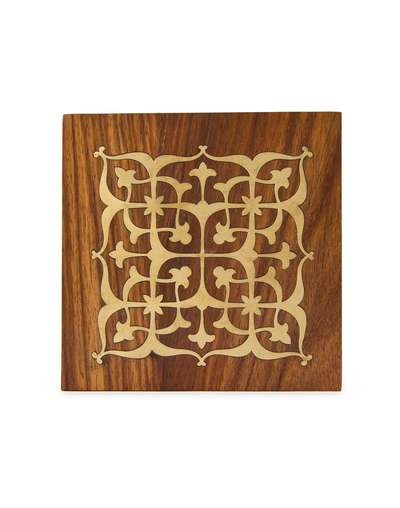 Brass Wood Inlay Nurvi Utility Box Brass Wood Inlay Nurvi Utility Box