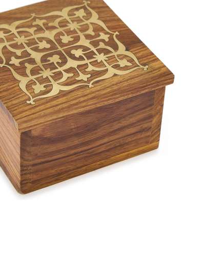 Brass Wood Inlay Nurvi Utility Box Brass Wood Inlay Nurvi Utility Box