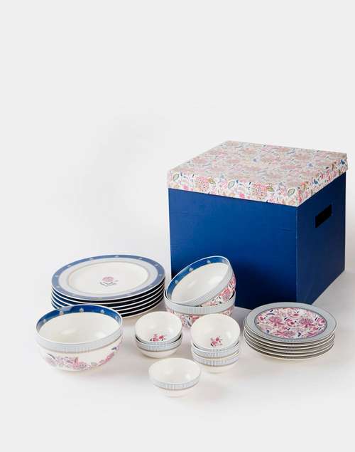 Multi Ceramic Decaled Luxe Dinner Set Multi Ceramic Decaled Luxe Dinner Set