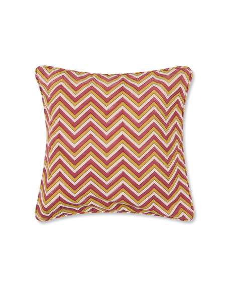 Maroon Cotton Woven Cushion Cover 40 x 40 - Main Image
