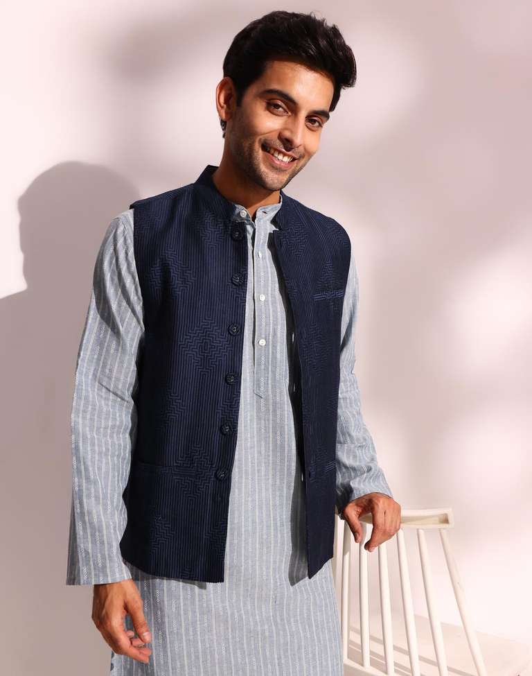 Louis Philippe Formal Dress With Nehru Jacket Buy Navy Viscose Silk Woven Nehru Jacket For Men Louis Philippe Formal Dress With Nehru Jacket Buy Navy Viscose Silk Woven Nehru Jacket For Men