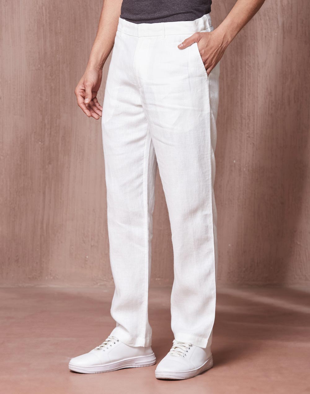 White Linen Regular Pant White Linen Regular Pant