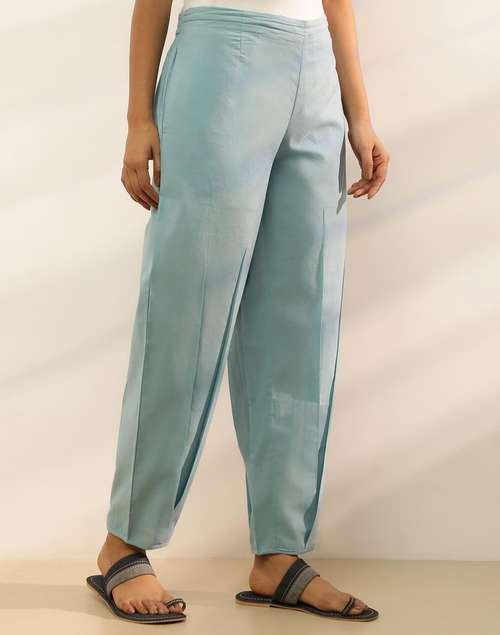 Light Blue Cotton Salwar Light Blue Cotton Salwar