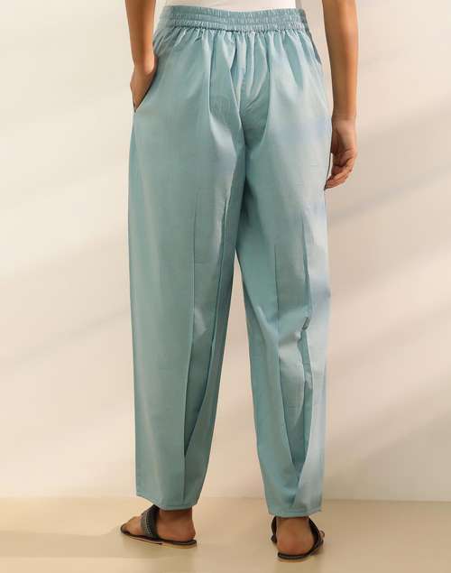Light Blue Cotton Salwar Light Blue Cotton Salwar