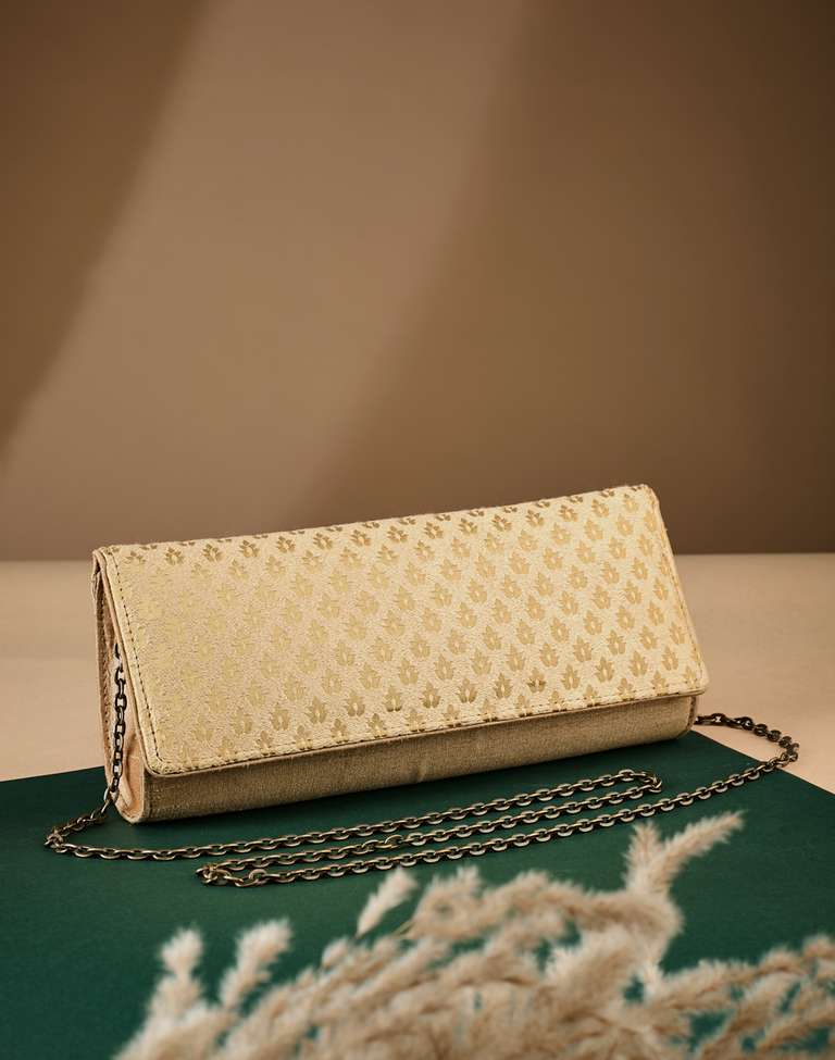 Buy Gold Brocade Clutch for Women Online at Fabindia 20213801
