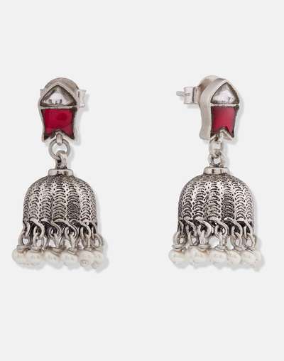 Silver Jhumka Earrings Silver Jhumka Earrings