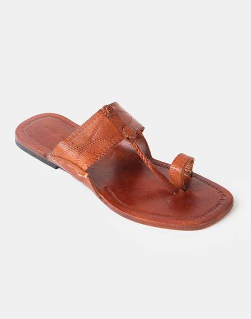 Man Chapple Buy Brown Leather Chappal for Men Online at Fabindia | 20292985