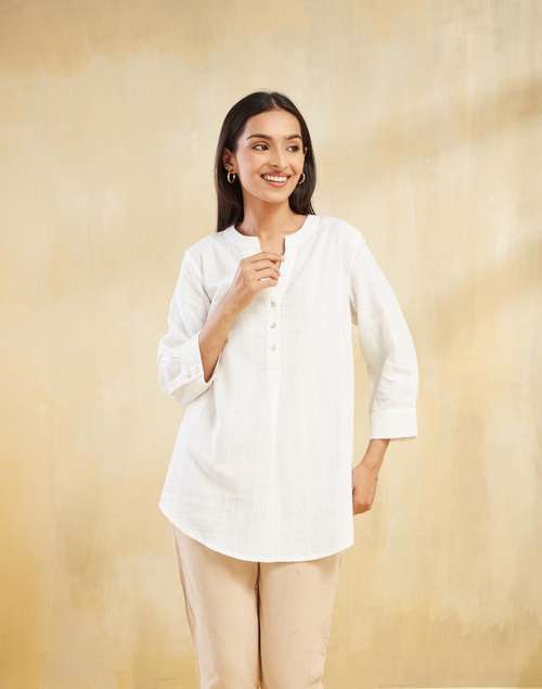 White Cotton Tunic White Cotton Tunic