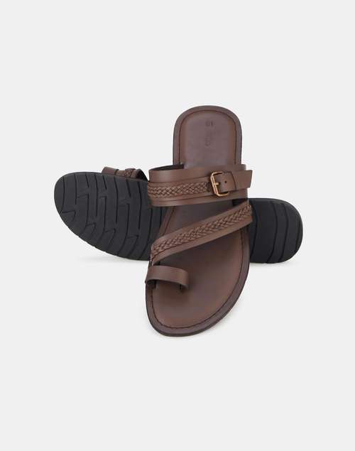 Man Chapple Buy Brown Leather Chappal for Men Online at Fabindia | 20228754