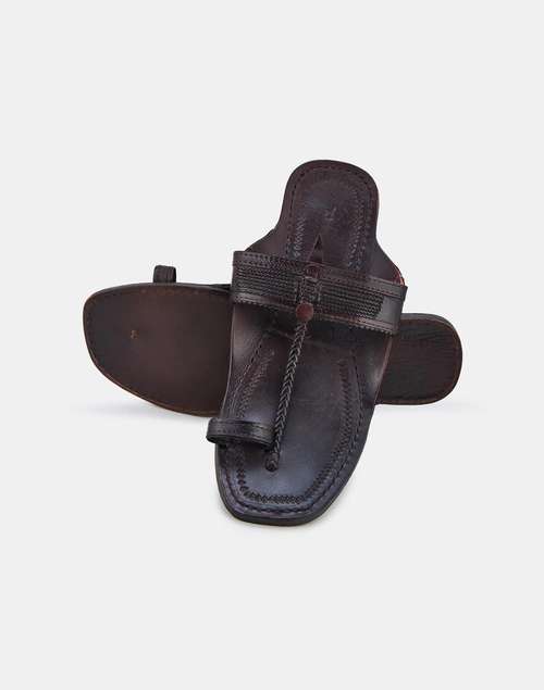 Man Chapple Buy Brown Leather Chappal for Men Online at Fabindia | 20241957