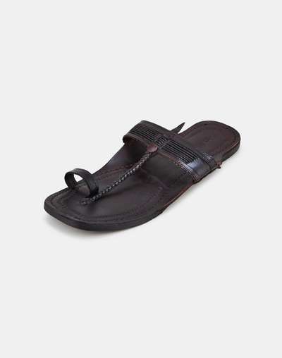 Man Chapple Buy Brown Leather Chappal for Men Online at Fabindia | 20241957