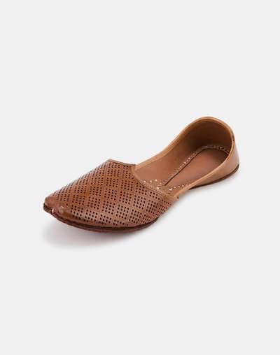 Brown Leather Juttie Brown Leather Juttie