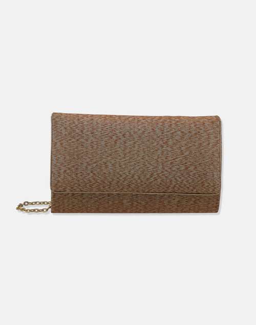 Gold Silk Blend Clutch Gold Silk Blend Clutch