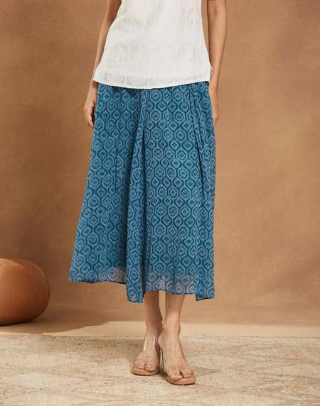 Green Viscose Skirt Maxi - Main Image