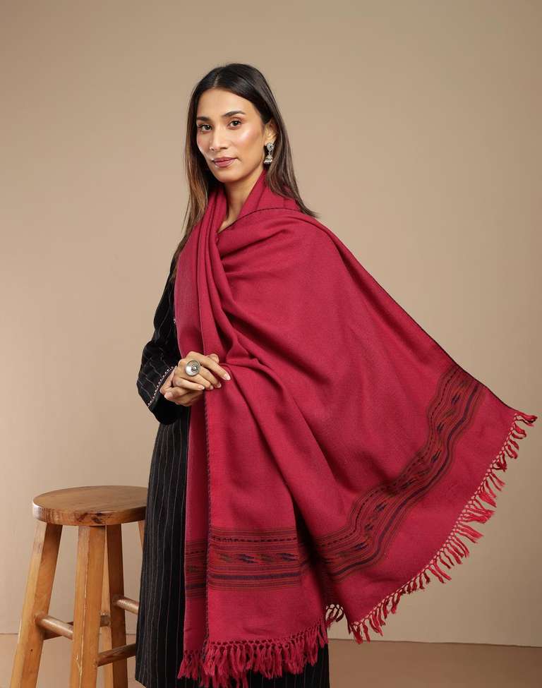 Buy Pink Wool Shawl for Women Online at Fabindia 20247566