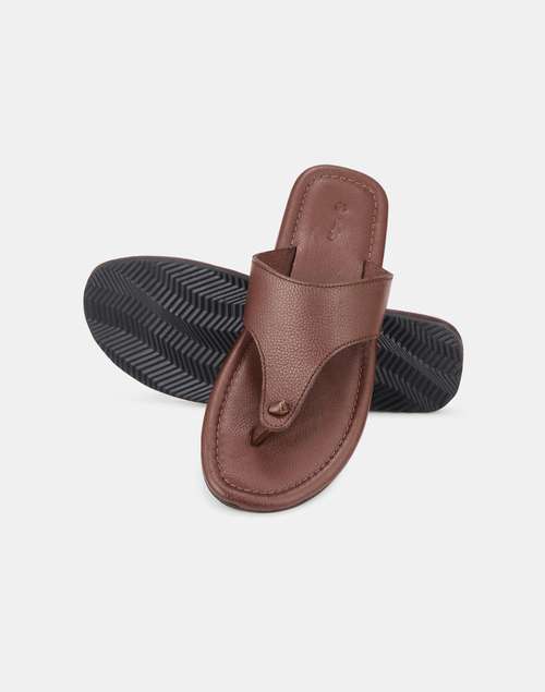 Man Chapple Buy Brown Leather Chappal for Men Online at Fabindia | 20248475