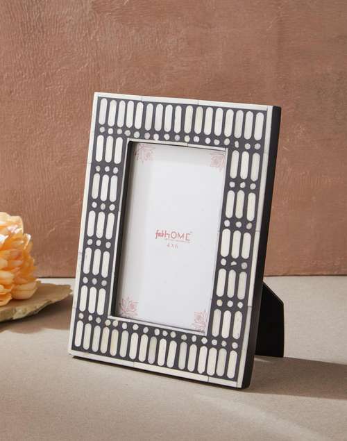 Timber Inlay Photo Frame Buy Black Amaya Wooden Inlay Photo Frame Online at Fabindia | 20248658