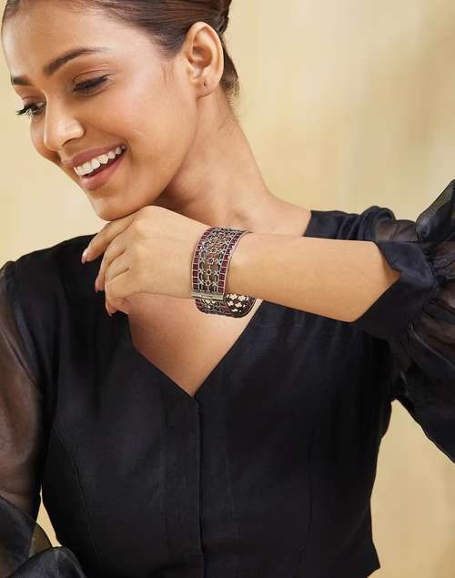 Openable Angle Buy Metal Openable Bangle for Women Online at Fabindia | 20251875