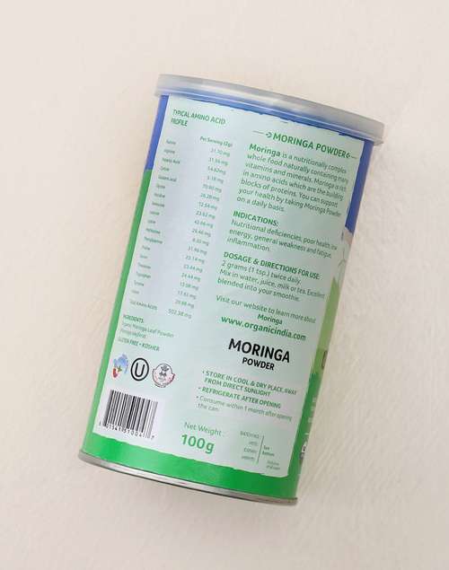 Buy Ayurvedic Moringa Powder -100g Online at Fabindia | 20265532