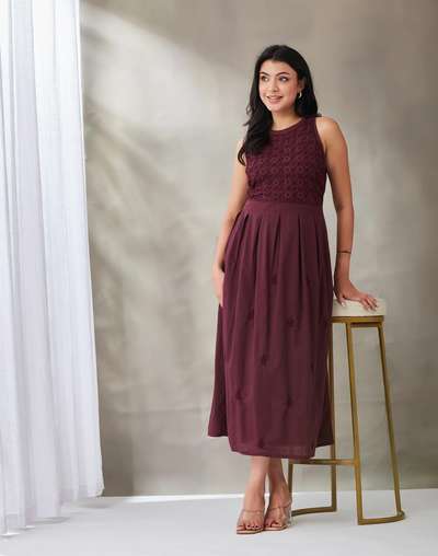 cotton maxi dresses online india JOVI India