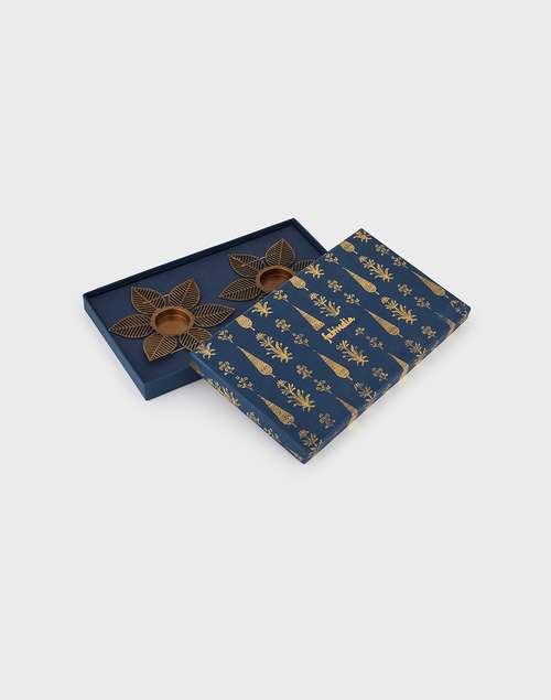 Brass Saroj T-Lite Holder Gift Set Brass Saroj T-Lite Holder Gift Set