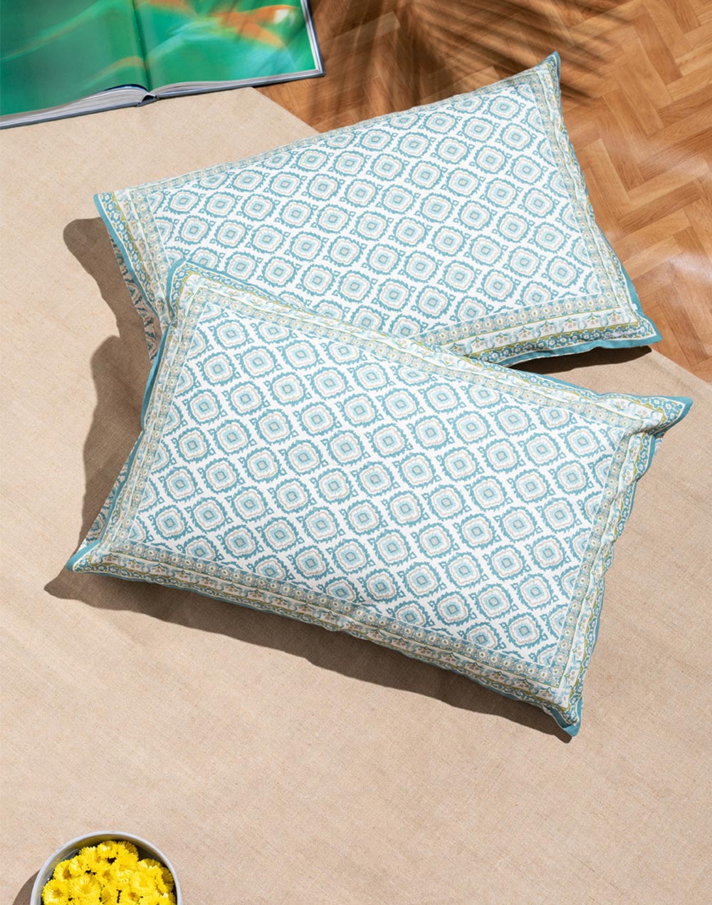 fabkraft.com Polyester / Cotton Printed Cushion Case Cover Square Pillow,  For Home