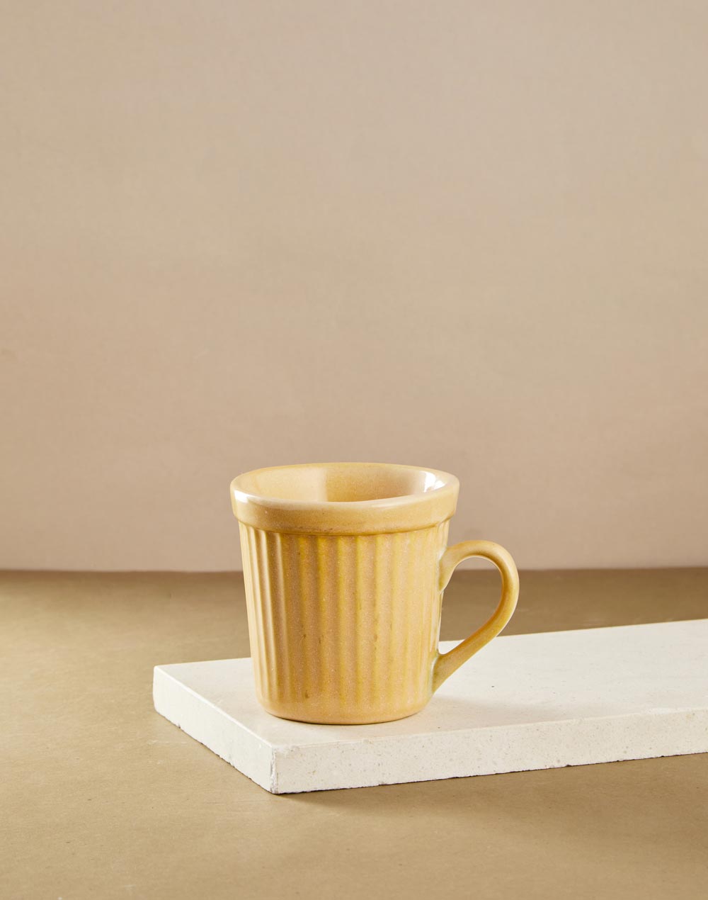 Beige Prisha Ceramic Mug