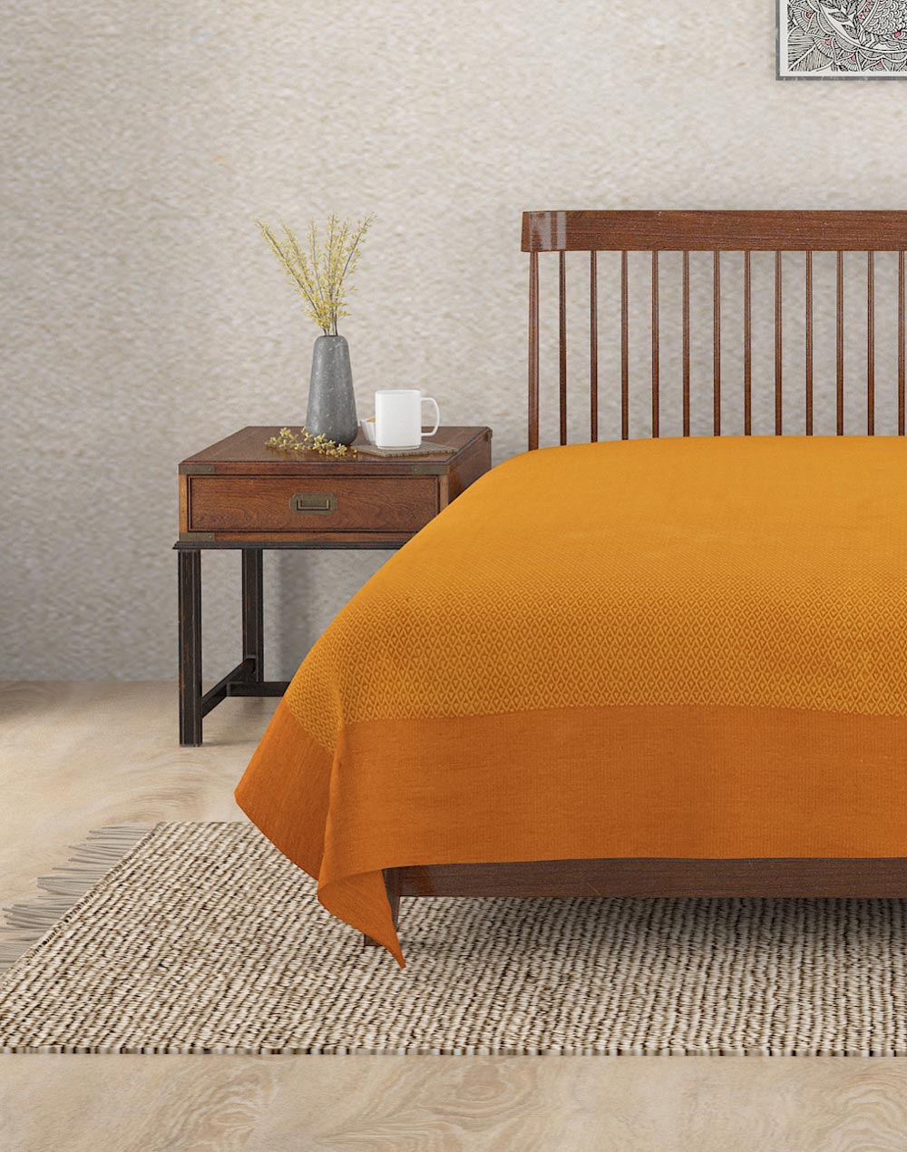Cotton Double Bed Cover