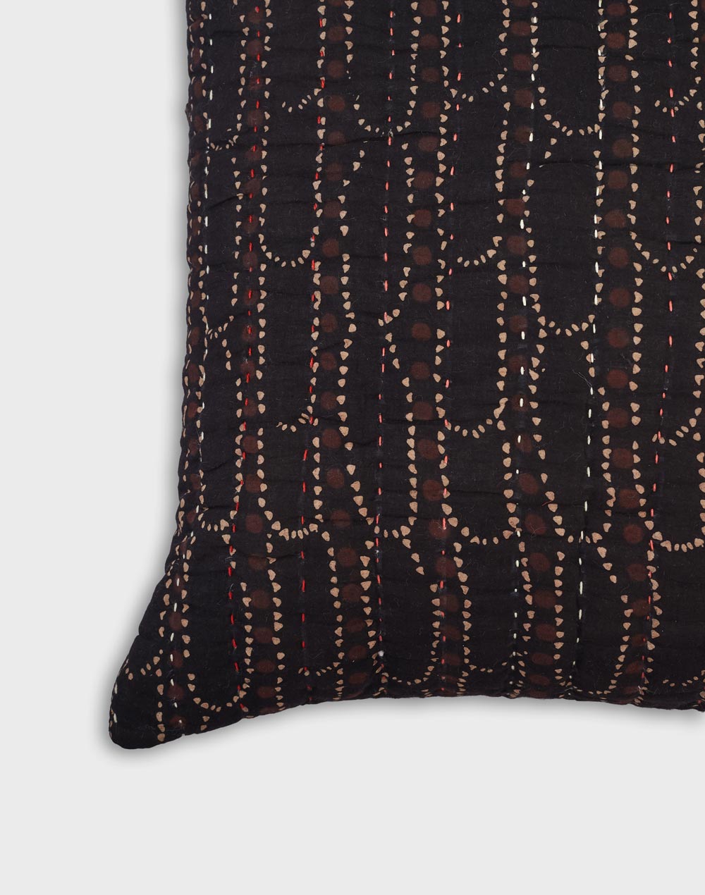 Red-Brown Sarina Cotton Cushion Cover