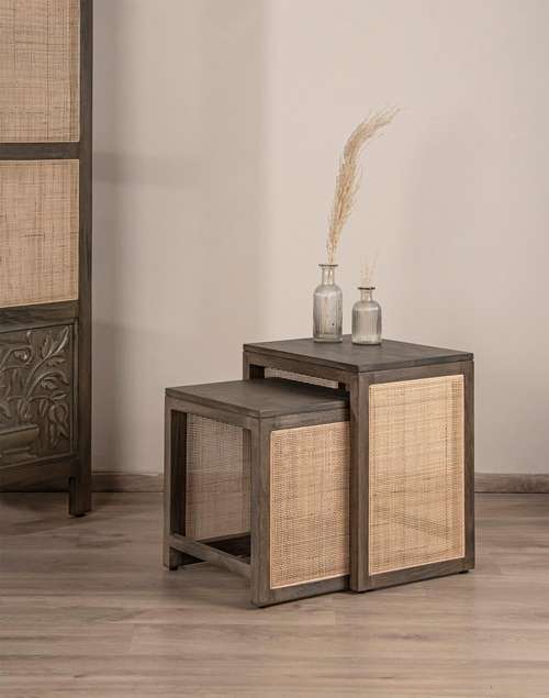 Slate Grey Navbunai Nesting Table Slate Grey Navbunai Nesting Table