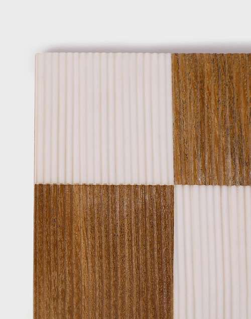 White Rasoi Wood & Resin Coaster Set Of 4 White Rasoi Wood & Resin Coaster Set Of 4