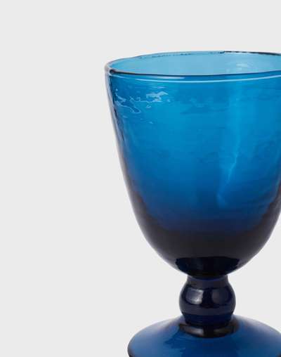 Blue Vivaram Goblet With Gift Box - Set Of 4 Blue Vivaram Goblet With Gift Box - Set Of 4