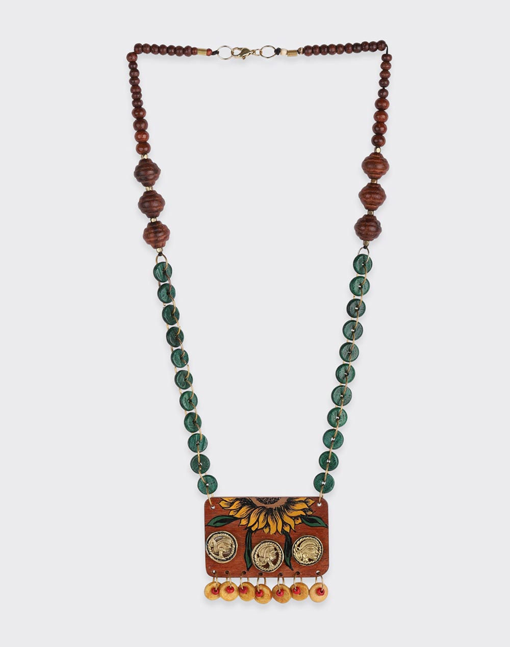 Green Wood Necklace