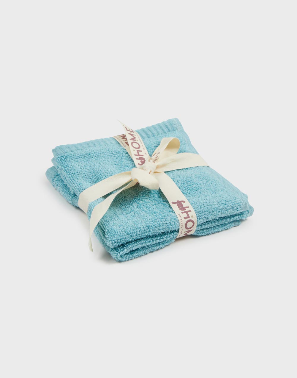 Blue Solid Ayan Cotton Pile Face Towel Set Of 2 Blue Solid Ayan Cotton Pile Face Towel Set Of 2