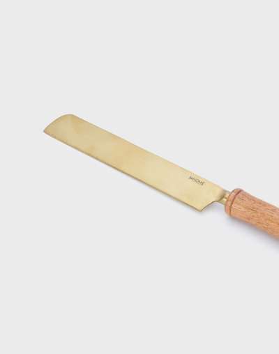 Brass Amantra Metal Cake Server 2pc Set Brass Amantra Metal Cake Server 2pc Set
