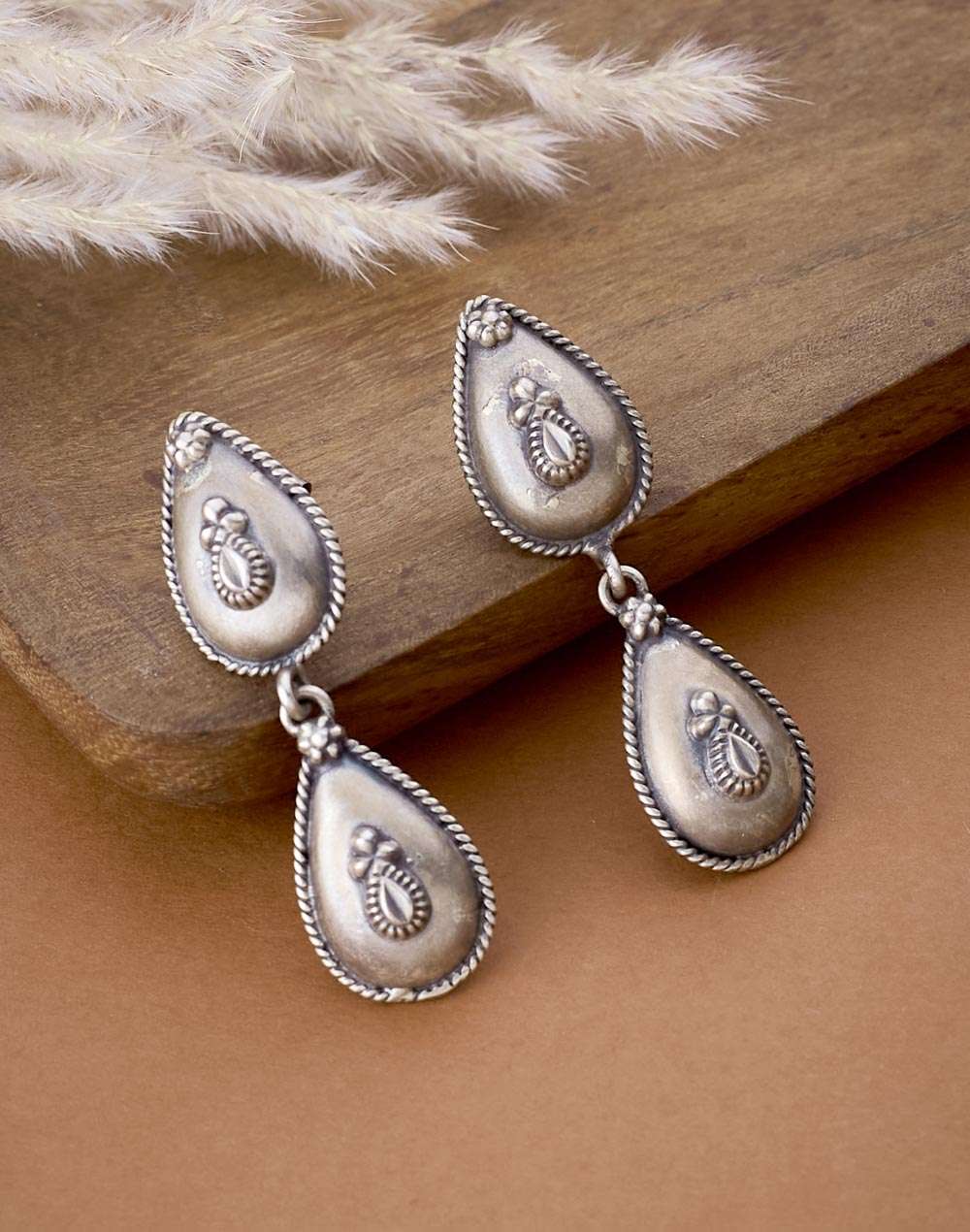 Buy Silver Dangler Earrings for Women Online at Fabindia 20181608