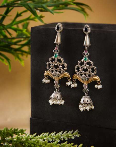 Buy Metal Jhumka Earrings for Women Online at Fabindia 20205062