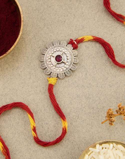Twisted Thread Rakhi Buy Metal Thread Rakhi for Women Online at Fabindia | 20215426