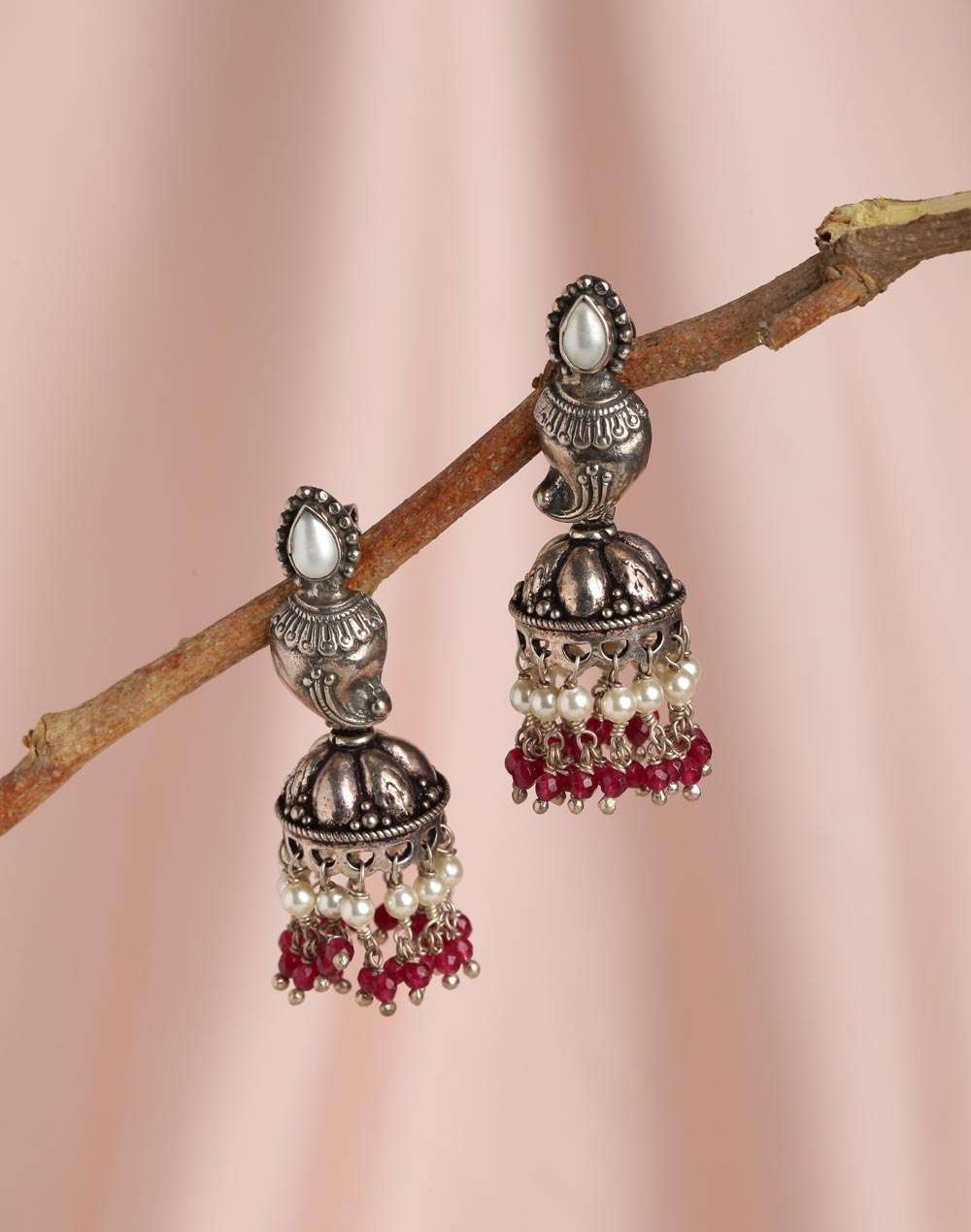 Buy Silver Jhumka Earrings for Women Online at Fabindia 20215663