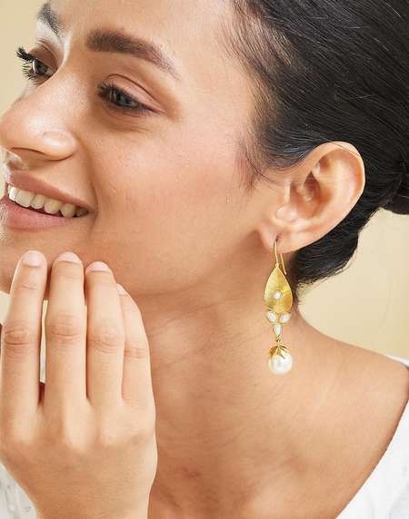 Buy Silver Dangler Earrings for Women Online at Fabindia 20250346