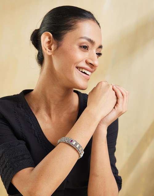 Openable Angle Buy Metal Openable Bangle for Women Online at Fabindia | 20251762