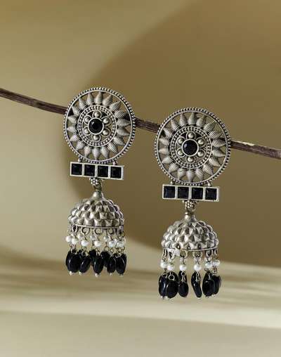 Metal Jhumka Earrings Metal Jhumka Earrings