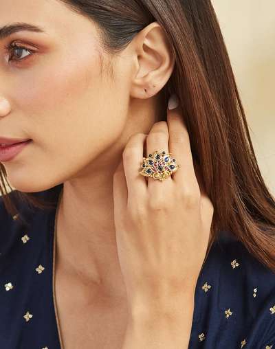 Adjustable Dress Rings Buy Metal Adjustable Rings for Women Online at Fabindia | 20255088